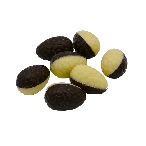 Chocolade Paaseitjes Amarena Vanille (+- 100 gram)