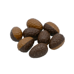 Chocolade Paaseitjes koekjes/koffie (+- 100 gram)