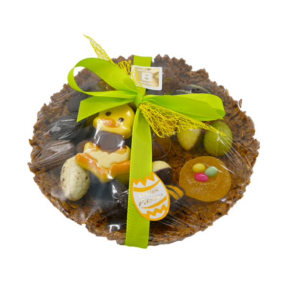 Chocoladenest met gesorteerde eitjes